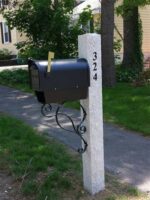 Granite Mailbox/Post Engraving (Per side/Number Only)