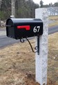 Granite Mailbox Post 6" x 6" x 7' NH Gray-RF2/THM2