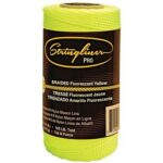 Stringliner 250' Flourescent Yellow Braided String Roll (Pack of 48)