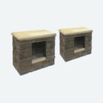 Wood Box Pair - Belgard [Bordeaux Series]